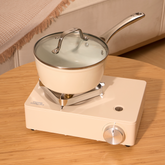 Cream Stove + Cream Saucepan #combination_Cream Stove + Cream Saucepan